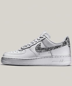 Black White Rose Custom Air Force 1