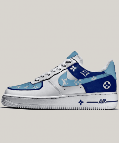 Blue LV Custom Air Force 1