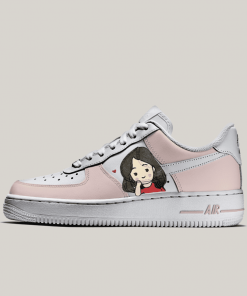 Girl Pink Couple Custom Air Force 1