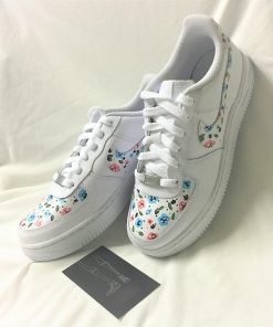 Flowers Swoosh Toe Custom Air Force 1