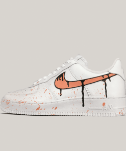 Orange Drip Splatter Custom Air Force 1