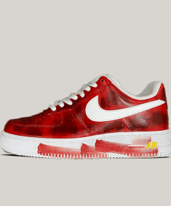 Red Paranoise Style Custom Air Force 1