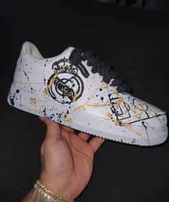 Real Madrid Splatter Custom Air Force 1