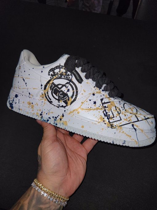 Real Madrid Splatter Custom Air Force 1