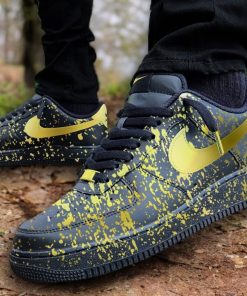 Gold Splats Custom Air Force 1