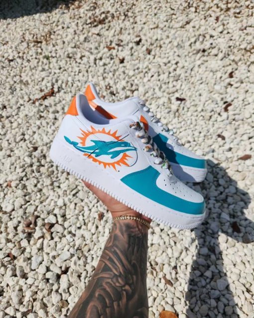 Miami Dolphins Custom Air Force 1