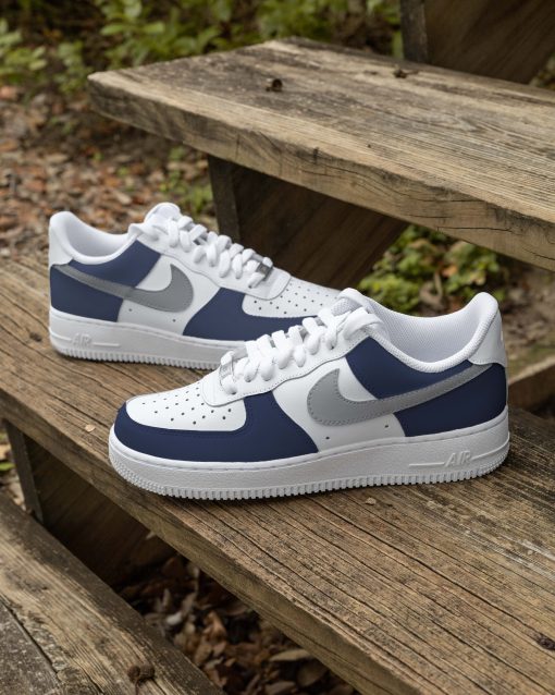 Dark Blue Black Custom Air Force 1