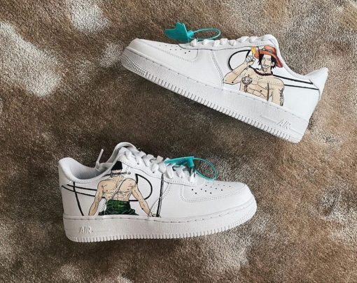 One Piece Swoosh Custom Air Force 1