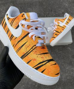 Orange Tiger Stripe Custom Air Force 1