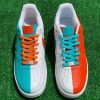 Orange Turquoise Split Custom Air Force 1