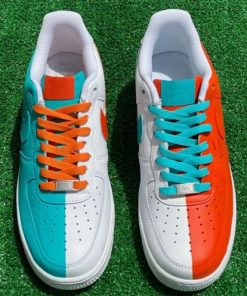 Orange Turquoise Split Custom Air Force 1