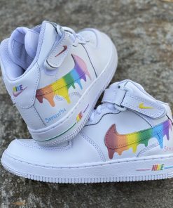 Rainbow Drip Custom Air Force 1