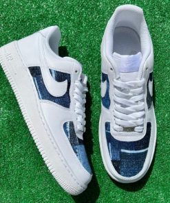 Patched Denim Custom Air Force 1