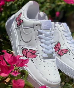 Pink Butterfly Custom Air Force 1