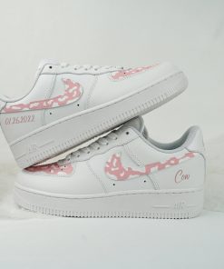 Pink Cow Pattern Custom Air Force 1