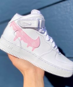 Pink Drip Splatter Custom Air Force 1