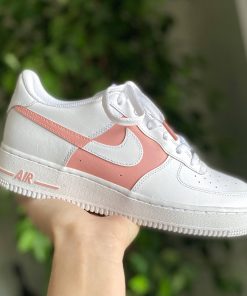 Pink Half Quarter Custom Air Force 1