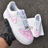 Pink LV Design Custom Air Force 1