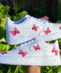 Pink Multi Butterflies Custom Air Force 1