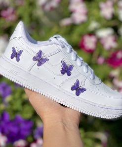 Purple Lavender Butterflies Custom Air Force 1