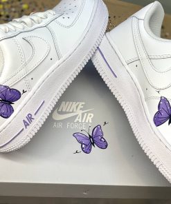 Lavender Butterfly Custom Air Force 1