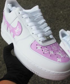 Purple Pink LV Custom Air Force 1