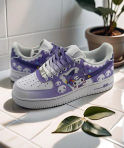 Purple Sneakers Custom Air Force 1