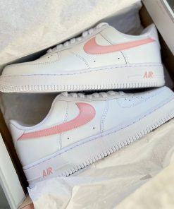 Pink Swoosh Custom Air Force 1