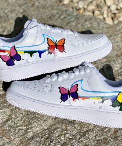 Rainbow Drip Butterfly Custom Air Force 1