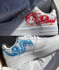 Red Blue Dragon Custom Air Force 1