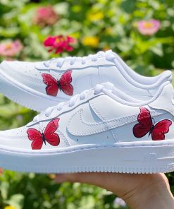 Red Butterfly Custom Air Force 1