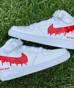 Red Drip Custom Air Force 1