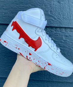 Red Drip Splatter Sole Custom Air Force 1