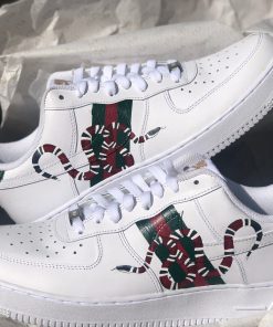 Red Gucci Sneaker Custom Air Force 1