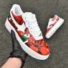 Red Big Rose Custom Air Force 1