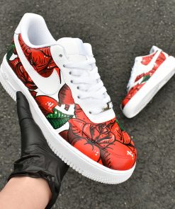 Red Big Rose Custom Air Force 1