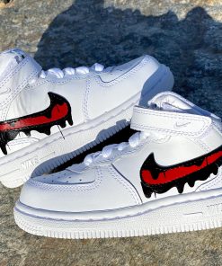 Red Shadow Drip Custom Air Force 1