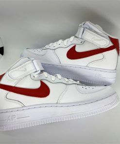 Red Heel Swoosh Custom Air Force 1