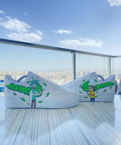 Rick Morty Painted Custom Air Force 1