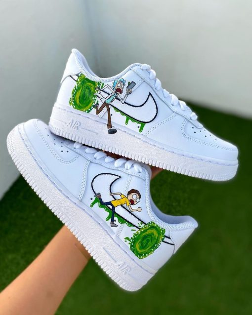 Rick Morty Funny Custom Air Force 1