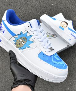 Blue Rick Morty Custom Air Force 1