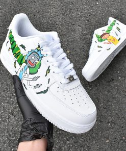 Green Rick Morty Custom Air Force 1