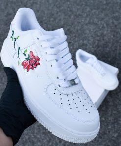 Roses Swoosh Single Custom Air Force 1