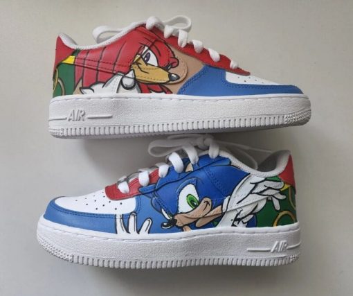 Hedgehog Sonic Cartoon Custom Air Force 1