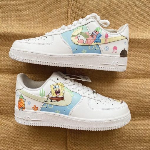 Spongebob X Patrick Custom Air Force 1