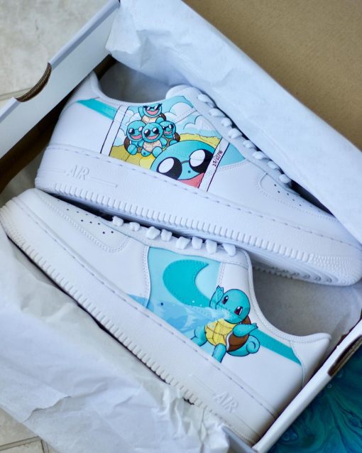 Squirtle Pocket Monster Custom Air Force 1