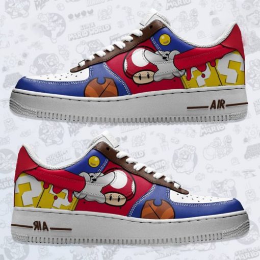 Super Mario Swoosh Custom Air Force 1