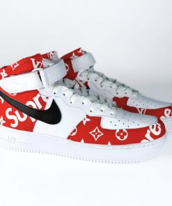 Supreme Louis Vuitton Custom Air Force 1