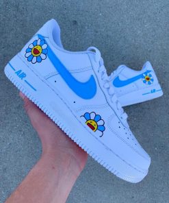 Takashi Murakami Blue Custom Air Force 1