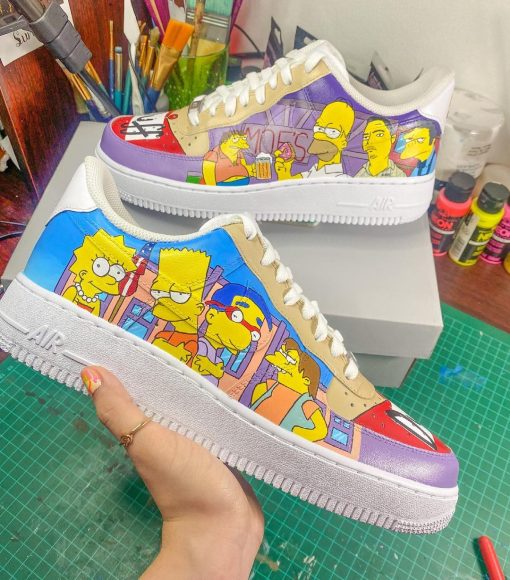 The Simpsons Art Custom Air Force 1